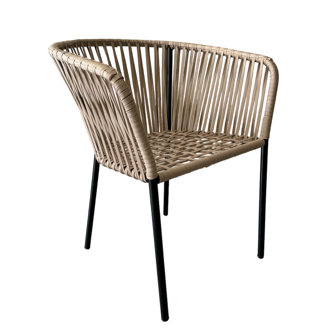 Silla Tejida estilo Capri Beige