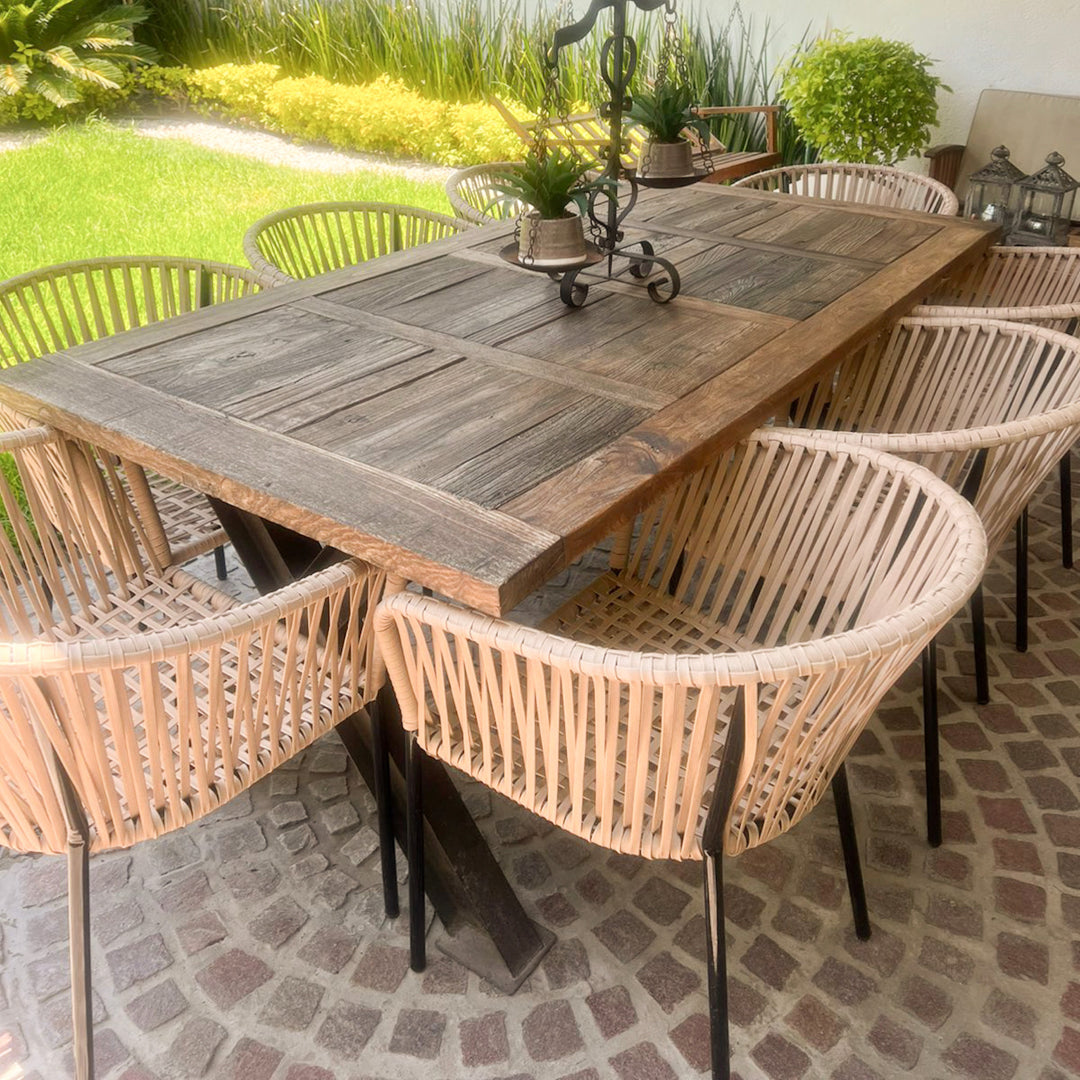 Silla Tejida estilo Capri Beige