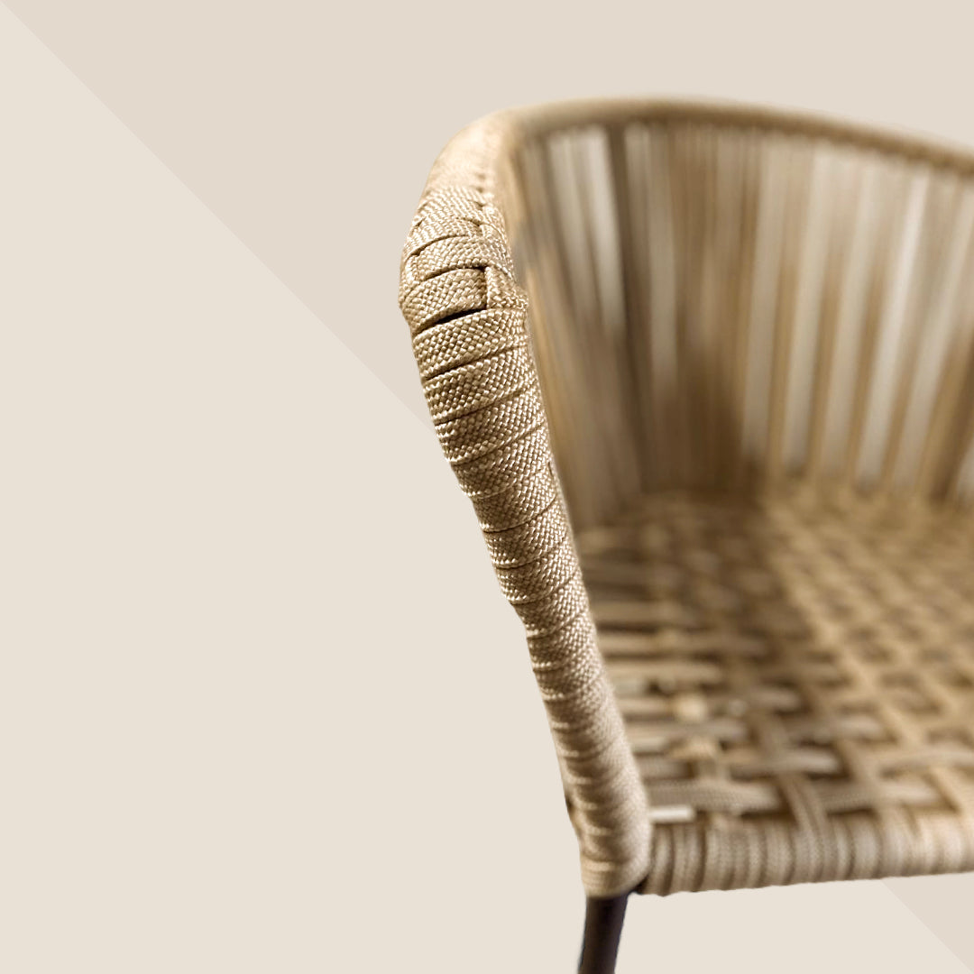 Silla Tejida estilo Capri Beige