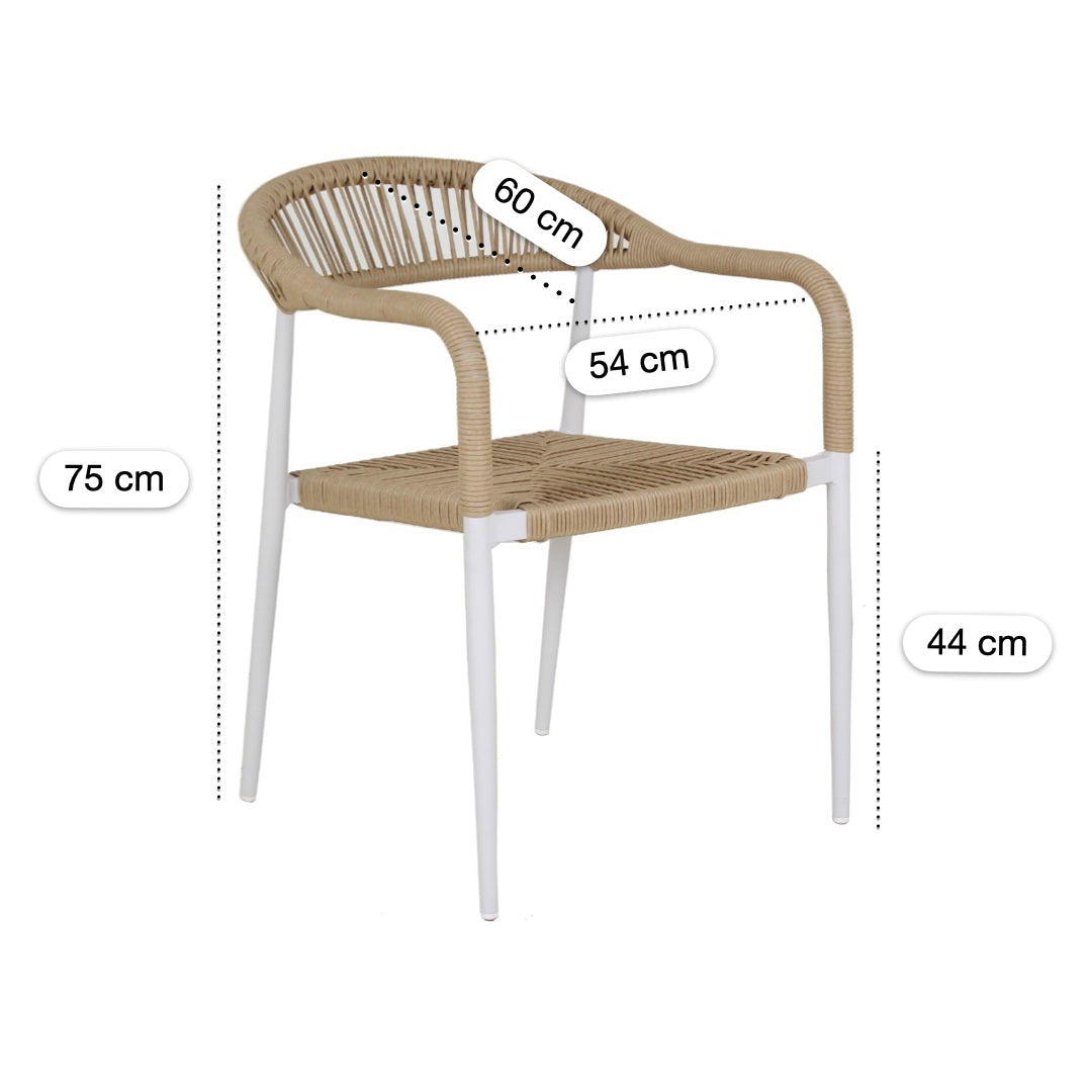 Silla Tejida Huatulco Beige