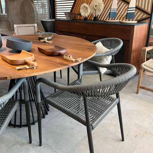 Silla Tejida Huatulco Gris