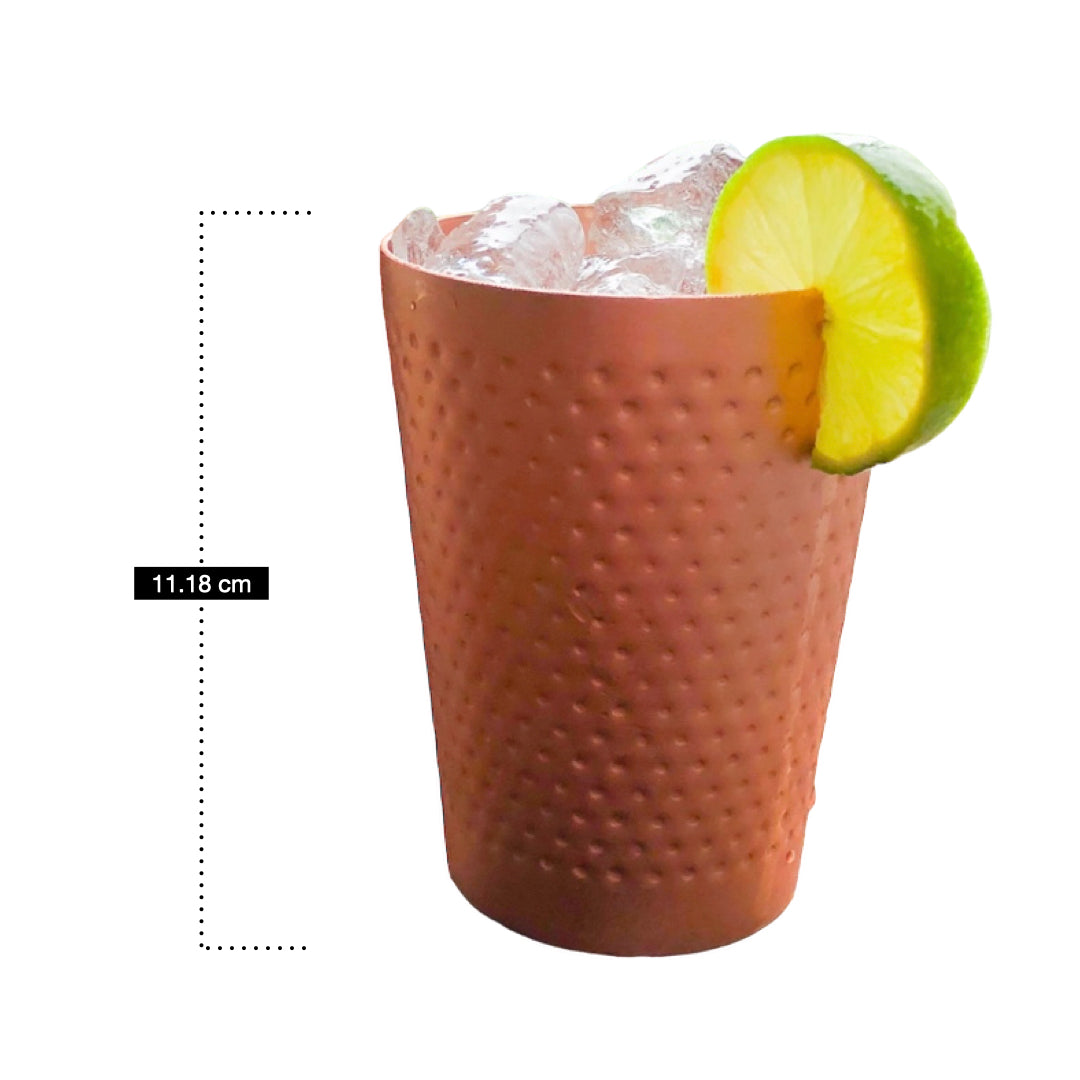 Seis Vasos Color Cobre