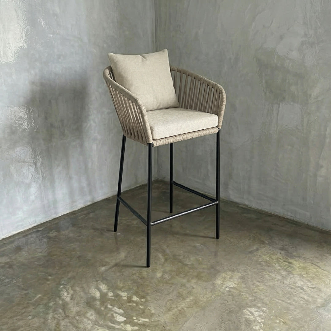 Banco Tejido estilo Capri Beige