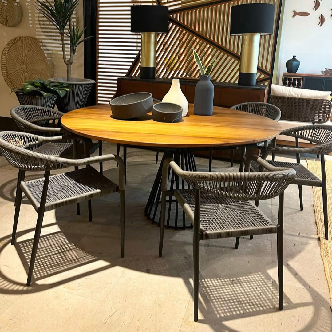 Silla Tejida Huatulco Gris