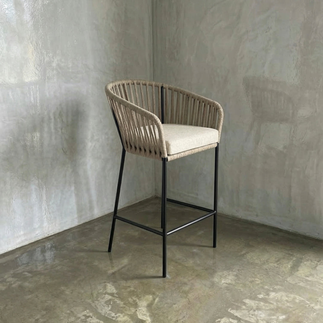 Banco Tejido estilo Capri Beige