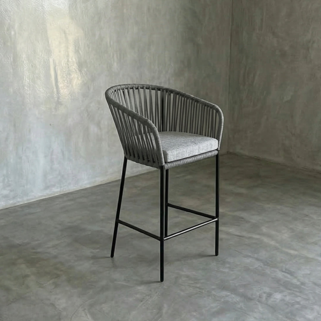 Banco Tejido estilo Capri Gris