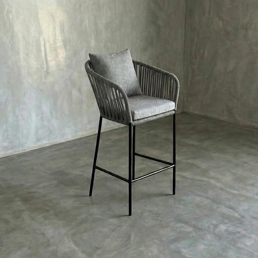 Banco Tejido estilo Capri Gris