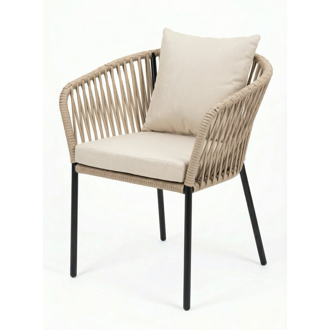 Silla Tejida estilo Capri Beige