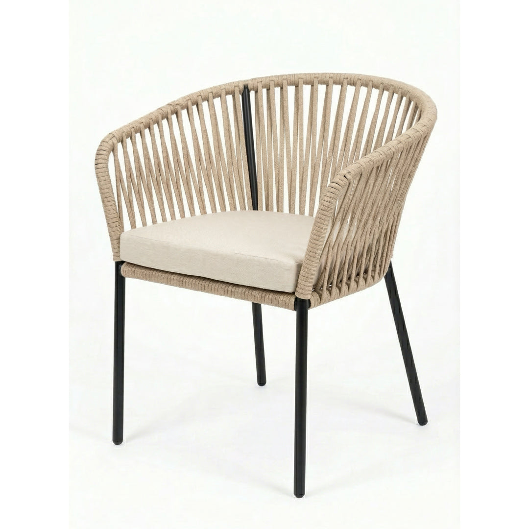 Silla Tejida estilo Capri Beige