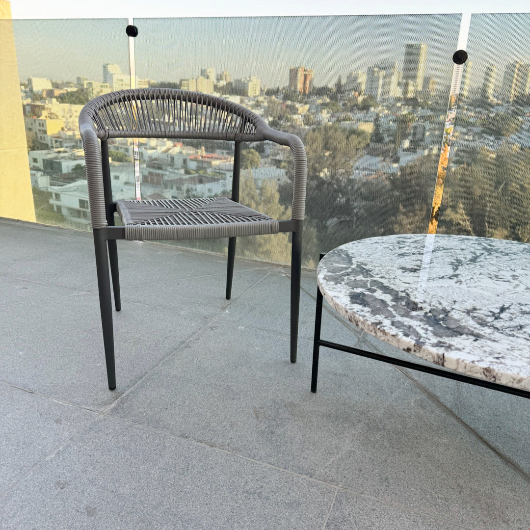 Silla Tejida Huatulco Gris