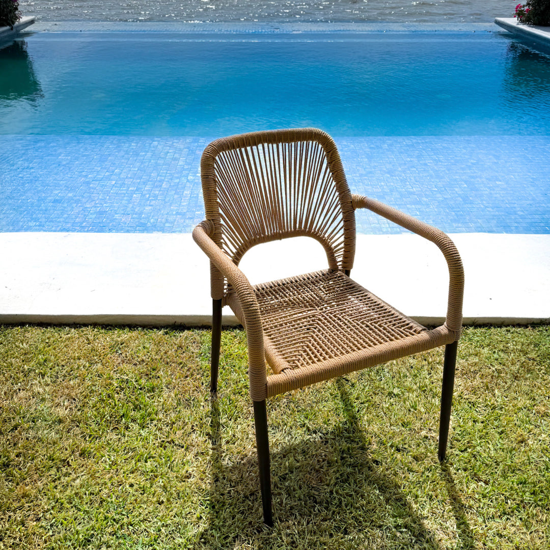 Silla Tejida Zipolite Beige